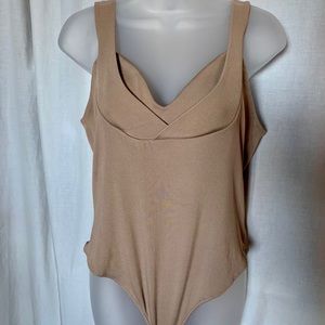 Nude/Beige Tank Bodysuit by H&M